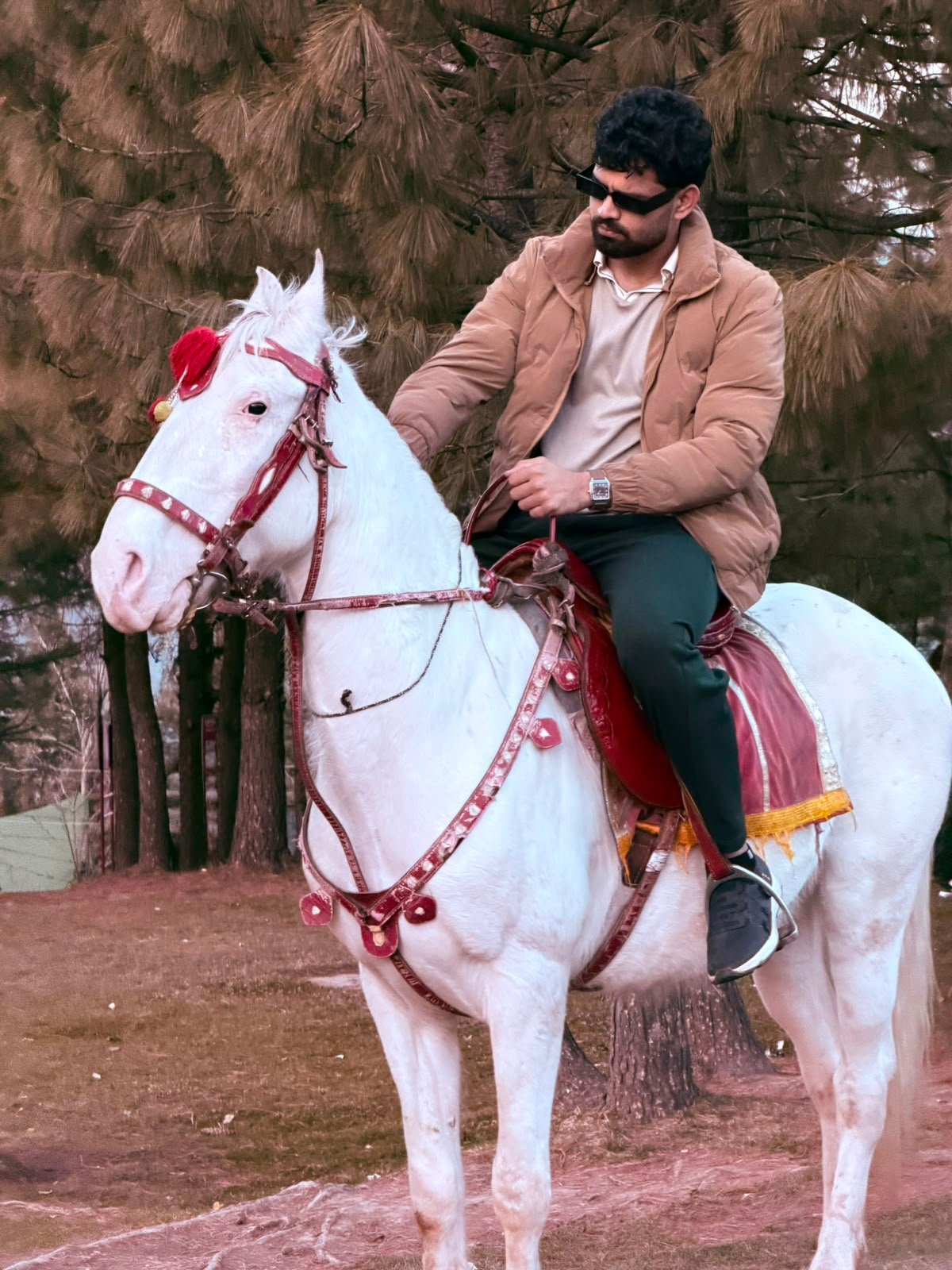 Tanzeel out riding